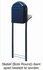 Brievenbus Bobi Classic B donkerblauw RAL 5003