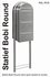 Brievenbus Bobi Trio RVS plus statief