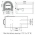 US Mailbox met slot / Brievenbus USA met slot (Wit)_
